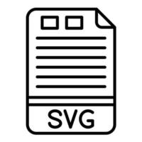 SVG-Liniensymbol vektor