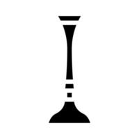 Stethoskop Werkzeug Glyphe Symbol Vektor Illustration Zeichen