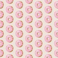 Donuts nahtloses Muster. vektor