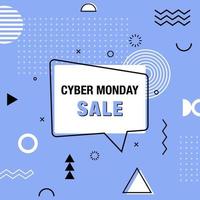 Cyber-Monday-Vektorbanner. vektor