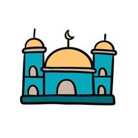 moskén handritad. enkla och söta illustrationer i vektordesign vektor