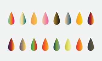 mega uppsättning livfulla färgglada toningar färgbakgrund vektor