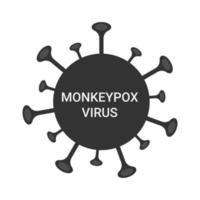 Affenpocken-Virus-Symbol. Vektor-Illustration. vektor