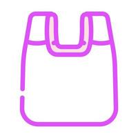 Tasche Kunststoff Farbe Symbol Vektor Illustration