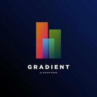 logotyp företaget färgglada gradient stil vektor