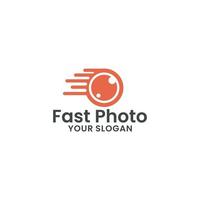 snabb foto logotyp design vektor