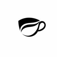Kaffeetasse-Objektsymbol-Grafikikonen-Vektorillustration mit Schattenbildkonzept vektor