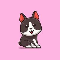 boston terrier cartoon symbol illustration vektor