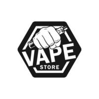 vape store logotyp designmall vektor