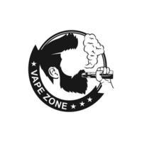 Vorlage für das Design des Vape Store-Logos vektor