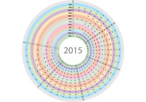 Circular Daily Planer Vektor