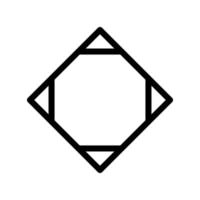 Abbildung Vektorgrafik des geometrischen Symbols vektor