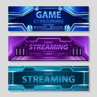 onlinespel streaming banner vektor