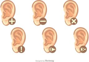 Menschliche Ohren Vektoren