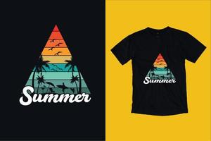 sommar t-shirt design vektor