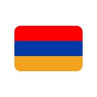 armenien flagga vektor ikon isolerad på vit bakgrund