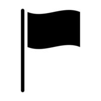 Flaggenvektorsymbol isoliert auf weißem Hintergrund