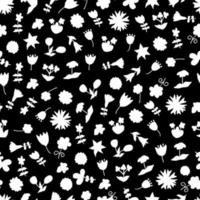 nahtlose Muster von Frühlingsblumen. digitales Altpapier vektor