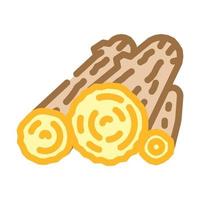 Holz Holzmaterial Farbe Symbol Vektor Illustration