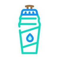 Wasser trinken Flasche Farbe Symbol Vektor Illustration