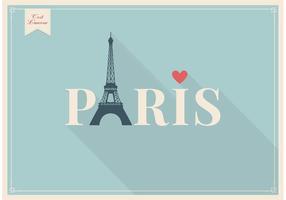 Gratis Vector Eiffel Tower Paris Lettering