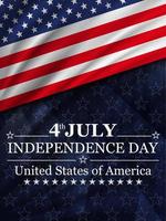 4 juli självständighetsdagen bakgrund. USA:s nationaldag. vektor