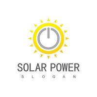 Inspiration für das Design von Solarzellen-Logos vektor