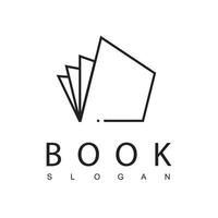 Buch-Logo-Design-Vorlage vektor