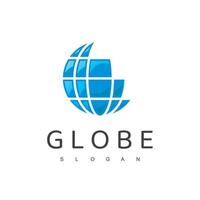 Globus-Logo-Design-Vorlage vektor