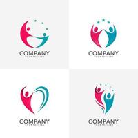 Community Care Logo Sammlung vektor