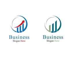 logotypuppsättning för företagsekonomi vektor