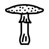 Fliegenpilz Pilz Symbol Leitung Vektor Illustration