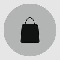 Symbolvektor für Einkaufstaschen vektor