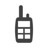 Handy-Glyphe schwarzes Symbol vektor