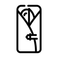 Besteck Utensil Symbol Leitung Vektor Illustration flach