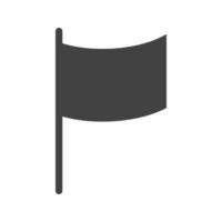 Flaggen Glyphe schwarzes Symbol vektor