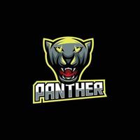 Panther-Maskottchen-Esport-Gaming-Logo vektor