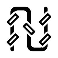 Rohrbewässerungssystem Glyphen-Symbol-Vektor-Illustration vektor