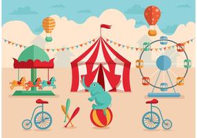 Spelar Retro Circus Vectors