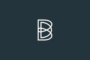 anfangsbuchstabe db-logo oder bd-logo-design-vektorvorlage vektor