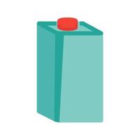 Milchbox flaches mehrfarbiges Symbol vektor