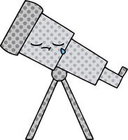 Cartoon-Teleskop im Comic-Stil vektor