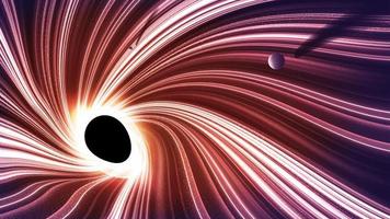 abstraktes mächtiges Schwarzes Loch vektor
