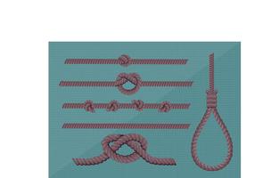 Rope Isolerad Vector Pack