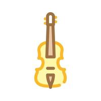 akustische Violine Farbsymbol Vektor Illustration