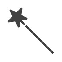 Zauberer-Glyphe schwarzes Symbol vektor