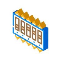 tauchen Sie elektronische isometrische Symbolvektorillustration ein vektor