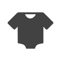 Hemd Glyphe schwarzes Symbol vektor