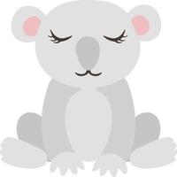 tropiska söta koala safari djur clipart vektor