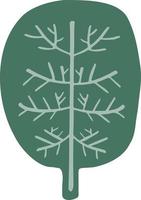 sagoträd i tecknad stil växt vektorillustration vektor